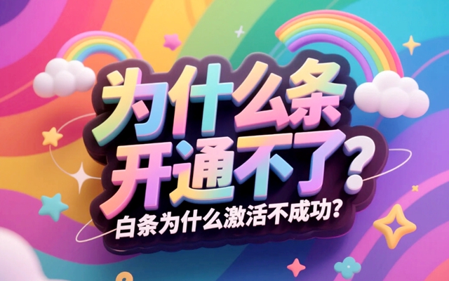 为什么白条开通不了？白条为什么激活不成功？