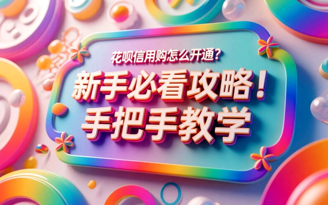 花呗信用购怎么开通？新手必看攻略！手把手教学