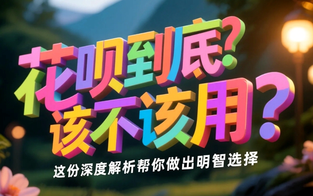花呗到底该不该用？这份深度解析帮你做出明智选择